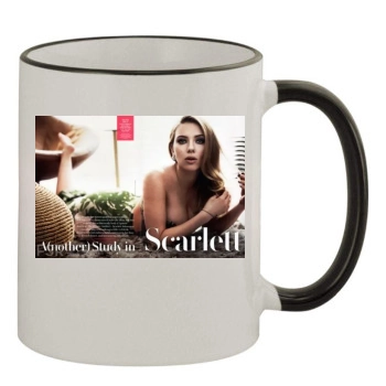 Scarlett Johansson 11oz Colored Rim & Handle Mug