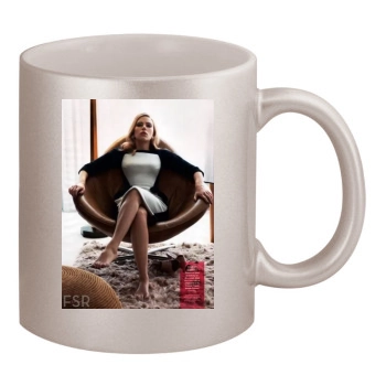 Scarlett Johansson 11oz Metallic Silver Mug