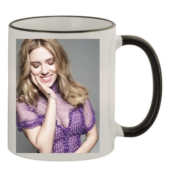 Scarlett Johansson 11oz Colored Rim & Handle Mug