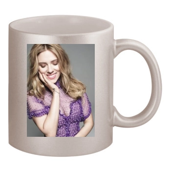 Scarlett Johansson 11oz Metallic Silver Mug