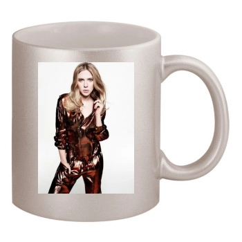 Scarlett Johansson 11oz Metallic Silver Mug