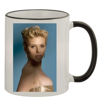 Scarlett Johansson 11oz Colored Rim & Handle Mug