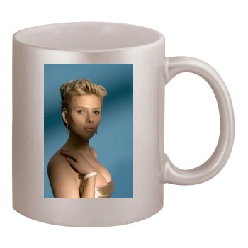 Scarlett Johansson 11oz Metallic Silver Mug