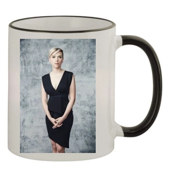 Scarlett Johansson 11oz Colored Rim & Handle Mug