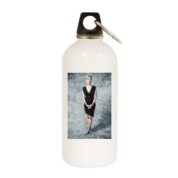 Scarlett Johansson White Water Bottle With Carabiner