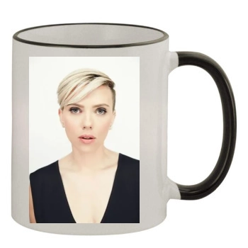 Scarlett Johansson 11oz Colored Rim & Handle Mug