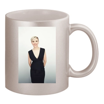 Scarlett Johansson 11oz Metallic Silver Mug