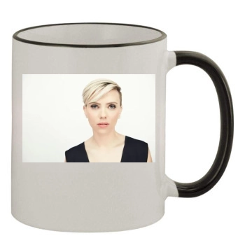 Scarlett Johansson 11oz Colored Rim & Handle Mug