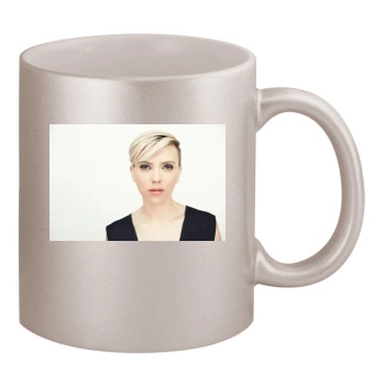 Scarlett Johansson 11oz Metallic Silver Mug