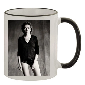 Scarlett Johansson 11oz Colored Rim & Handle Mug