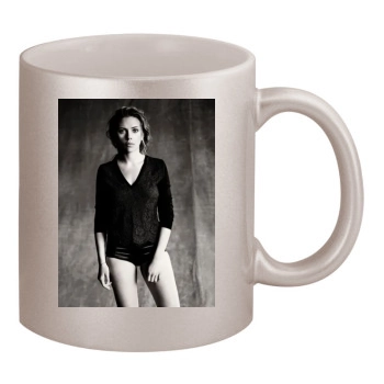 Scarlett Johansson 11oz Metallic Silver Mug