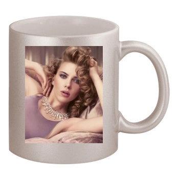 Scarlett Johansson 11oz Metallic Silver Mug