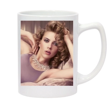 Scarlett Johansson 14oz White Statesman Mug