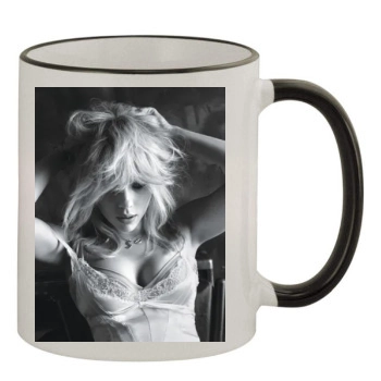 Scarlett Johansson 11oz Colored Rim & Handle Mug