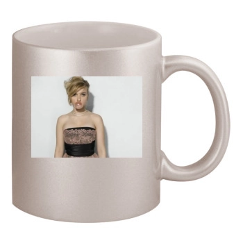 Scarlett Johansson 11oz Metallic Silver Mug