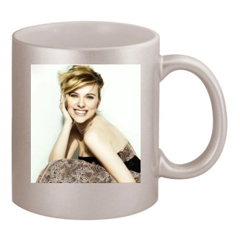 Scarlett Johansson 11oz Metallic Silver Mug