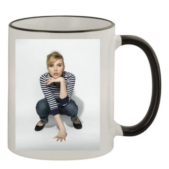 Scarlett Johansson 11oz Colored Rim & Handle Mug