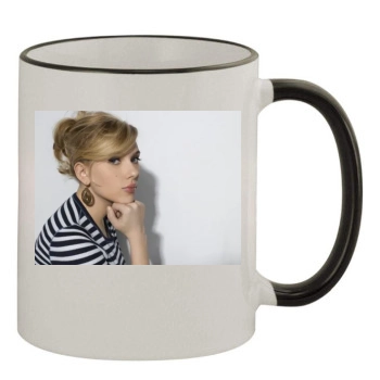 Scarlett Johansson 11oz Colored Rim & Handle Mug