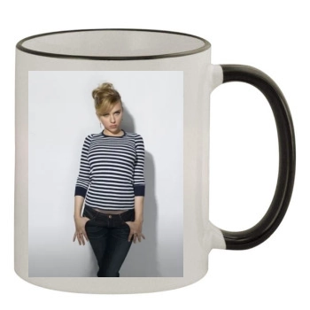 Scarlett Johansson 11oz Colored Rim & Handle Mug