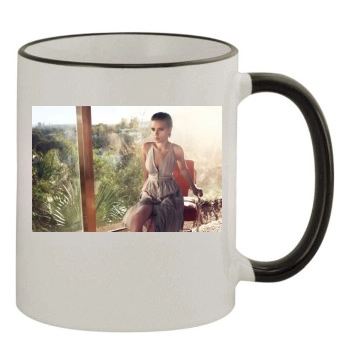 Scarlett Johansson 11oz Colored Rim & Handle Mug