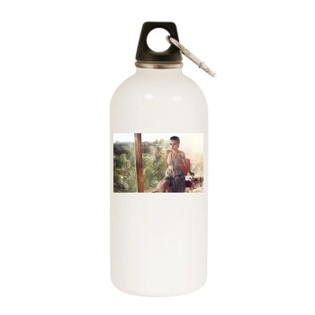 Scarlett Johansson White Water Bottle With Carabiner