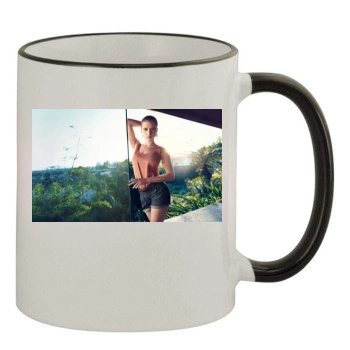 Scarlett Johansson 11oz Colored Rim & Handle Mug