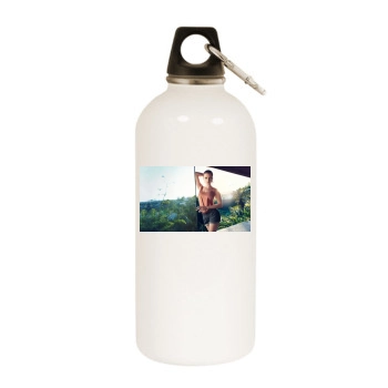 Scarlett Johansson White Water Bottle With Carabiner