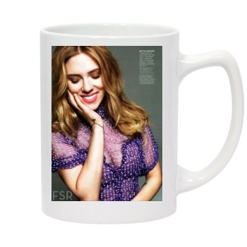 Scarlett Johansson 14oz White Statesman Mug