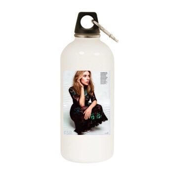 Scarlett Johansson White Water Bottle With Carabiner