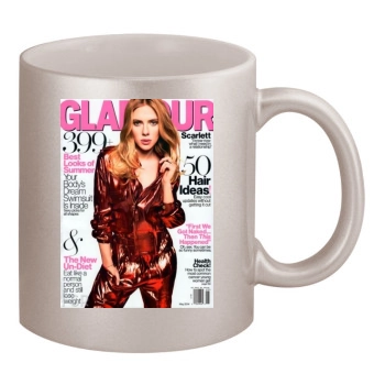 Scarlett Johansson 11oz Metallic Silver Mug