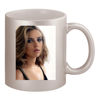 Scarlett Johansson 11oz Metallic Silver Mug