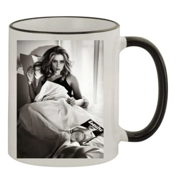 Scarlett Johansson 11oz Colored Rim & Handle Mug