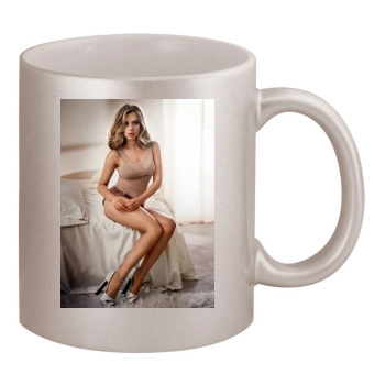 Scarlett Johansson 11oz Metallic Silver Mug