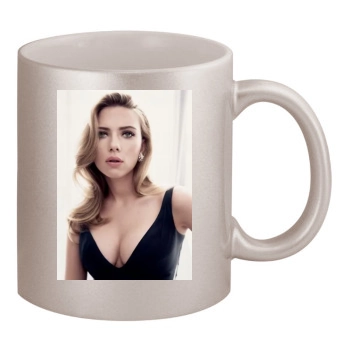 Scarlett Johansson 11oz Metallic Silver Mug