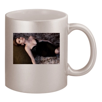 Scarlett Johansson 11oz Metallic Silver Mug