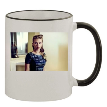 Scarlett Johansson 11oz Colored Rim & Handle Mug