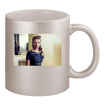 Scarlett Johansson 11oz Metallic Silver Mug