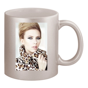 Scarlett Johansson 11oz Metallic Silver Mug