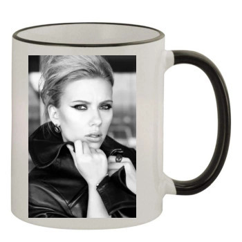 Scarlett Johansson 11oz Colored Rim & Handle Mug