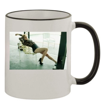 Scarlett Johansson 11oz Colored Rim & Handle Mug