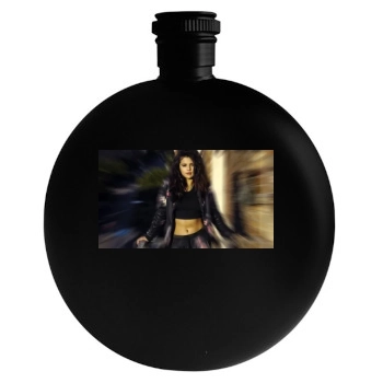 Selena Gomez Round Flask