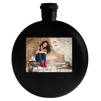 Selena Gomez Round Flask