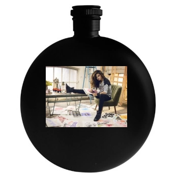 Selena Gomez Round Flask