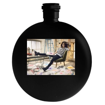 Selena Gomez Round Flask