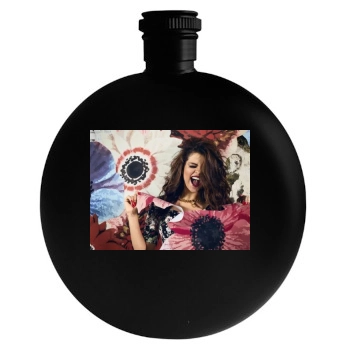 Selena Gomez Round Flask