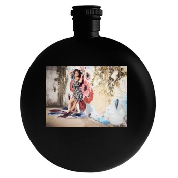 Selena Gomez Round Flask