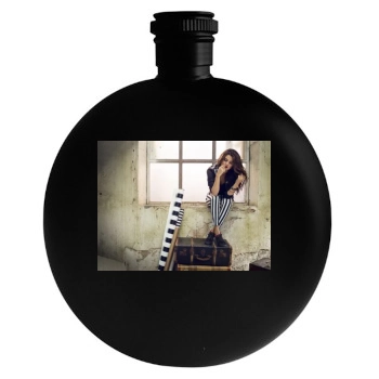 Selena Gomez Round Flask