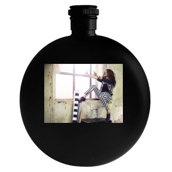 Selena Gomez Round Flask