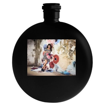 Selena Gomez Round Flask