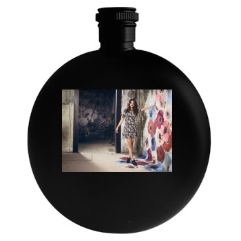 Selena Gomez Round Flask